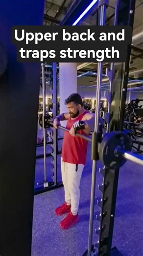 how to do upright row for traps and back strength and muscle development #shorts #mensphysique