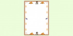 Bonfire Night Celebration Page Border