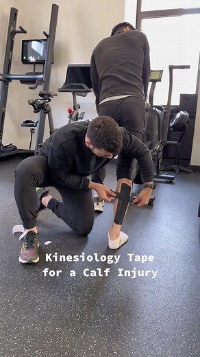 Calf Strain Relief: Kinesiology Tape Application