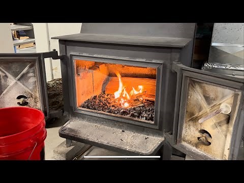 Starting a fire in a Fisher wood stove
