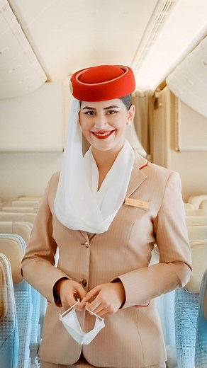 Emirates on Instagram: "Smiles are back on board! From today, wearing a face mask is optional on all Emirates flights to Dubai. #Emirates #FlyBetter"