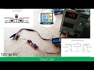 12v to 5v Step Down / Converter DC to DC using IC 7805 / LM7805