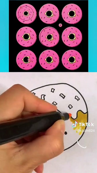 Easy Donut Drawing Tutorial for Beginners