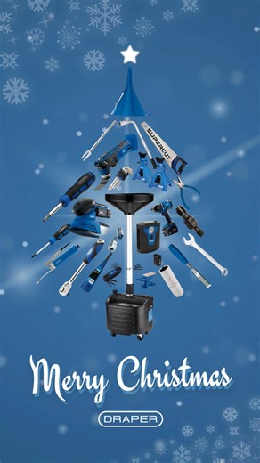 From all of us at Draper, we wish you a very Merry Christmas! ✨ Thank you for your support this year, here’s to a joyful festive season and a brilliant New Year! #DraperTools #FestiveCheer | Draper Tools