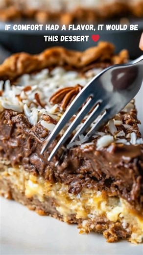 No-Bake German Chocolate Pie | Creamy, Nutty & Totally Irresistible 🍫🥥 If you're a fan of rich chocolate and gooey coconut-pecan filling, this one's going to steal your heart ❤️ And the best part? No oven required! Ingredients: For the crust: 1½ cups graham cracker crumbs 6 tbsp melted butter 2 tbsp sugar For the coconut-pecan layer: 1 (14 oz) can sweetened condensed milk 1½ cups shredded sweetened coconut ¾ cup chopped pecans 1 tsp vanilla extract For the chocolate layer: 1½ cups semi-sweet c