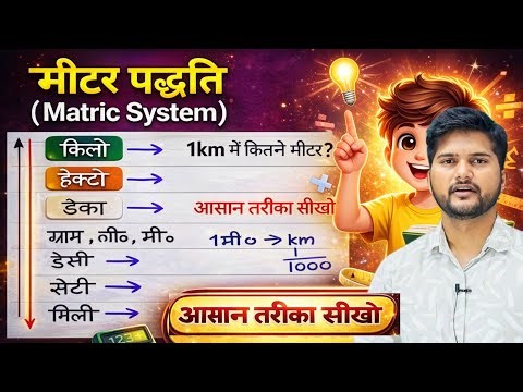 Metric System: Learn to convert Kilometre to Metre | Unit Conversion Math
