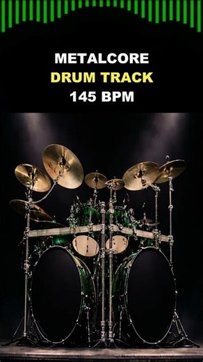 Metalcore Drum Track 145 BPM 🔥 Mid Tempo Heavy Groove #guitar #drums #heavymetalsongs