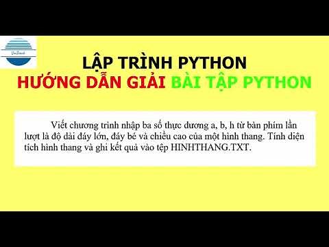 Lập trình Python - Viết chương trình tính diện tích hình thang và ghi kết quả vào tệp
