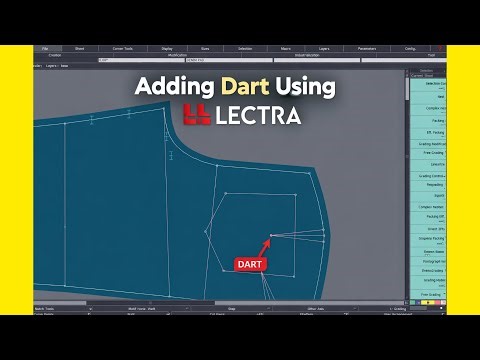 Hidden Dart System in Lectra CAD 😱 | Most People Don’t Know This Trick!#fashion #Tamim fashion24434