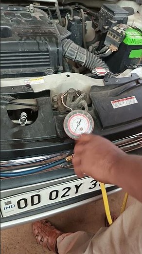 How to fill gas in car AC