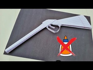 “Make a Realistic Paper Shotgun Using Only Paper! (No Glue Needed)”