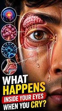 What Really Happens Inside Your Eyes When You Cry? 😢👁️ | 3D Anatomy Explained #shorts