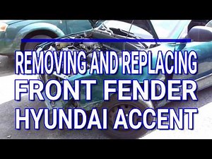 Removing and Replacing Front Fender on a Hyundai Accent / Part 2