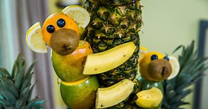 Pineapple Tree with Fruity Monkeys