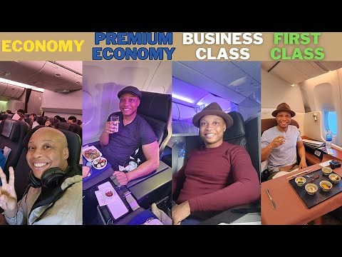 Flying In Economy vs Premium Economy vs Business Class and First Class