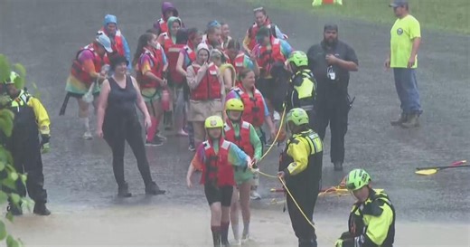 Dozens of Girl Scouts rescued from floodwaters