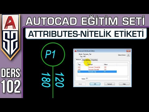 Autocad Lessons 102: Creating and Editing Attributes | Edit Attributes