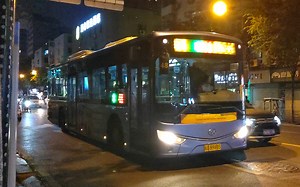 【合肥公交-纪念向】夜间行驶的安凯D6气电混动（48路 D60086）