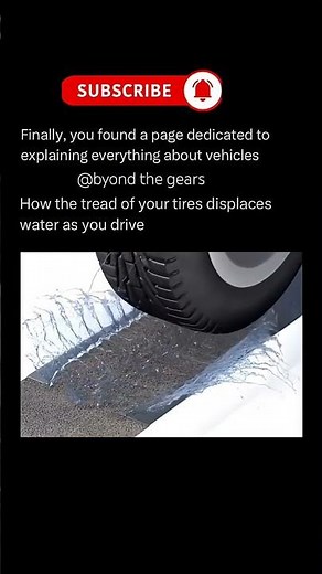 TIRE TREAD EXPLAINED: How Grooves Displace Water & Stop Aquaplaning #technology #cars #tyres
