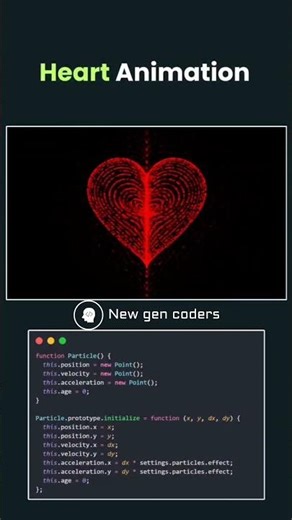 Heart Animation using HTML CSS and Javascript #coding#codeflow #webdesign#viral #programminglanguage