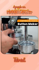 6K views · 32 reactions | ¡El video que estabas esperando! Aprende a cambiar la matriz de tu máquina de chapitas Button Maker #tutorial #chapitaspersonalizadas #chapitas #mundotransfer | MundoTransfer | Facebook
