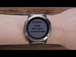 Garmin quatix 6: How to pair a compatible chartplotter