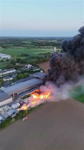 Incendie Paprec Seiches-sur-le-Loir : images et bilan du 24 avril