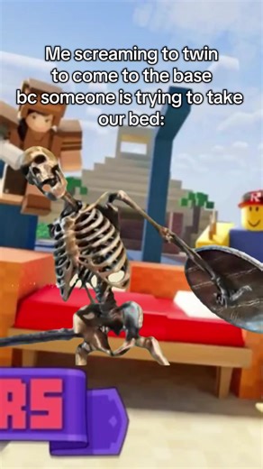 #meme #roblox #funny #fyp #bedwars | skeleton shield meme