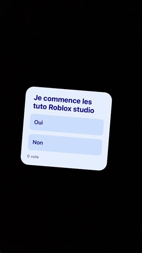 Je commence les tuto roblox studio