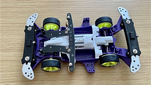 太简单的迷你四驱 MA 底盘独立提灯的制作方法 # 迷你四驱 # mini4wd