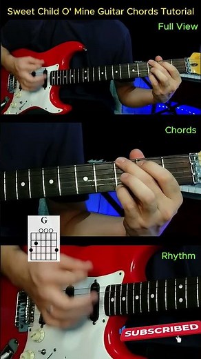 [Chords+Rhythm] Sweet Child O' Mine (Guns N' Roses) Guitar Tutorial
