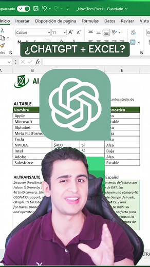 Inteligencia Artificial para Tablas en Excel