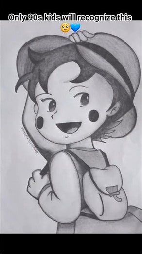 Heidi Cartoon Drawing ✨ | Satisfying Pencil Sketch #shorts