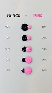 Obsessed with these gorgeous Black Pink Color Mixing Shades 🎨 😍 #colormixing #satisfying #painting | Mini Art Zone