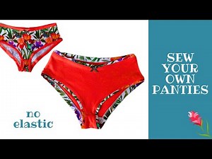 Learn How to Sew Your Own Comfortable Panties!🧵/No Elastic/Step-by-Step Cutting & Sewing Tutorial💖