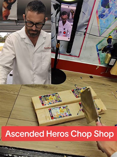 Giveaway is Pinned! On this episode of Pokemon Roulette I open Ascended Heros with a meat cleaver and I actually got some decent pulls from this pokemon pack opening! #pokemon #fail #game #fyp #anxiety