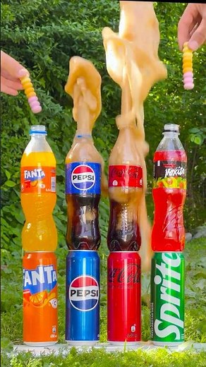 Taste Test Cola vs Mentos vs Fanta vs Mohito vs Pepsi: How Will the Experiment End?” 🔥