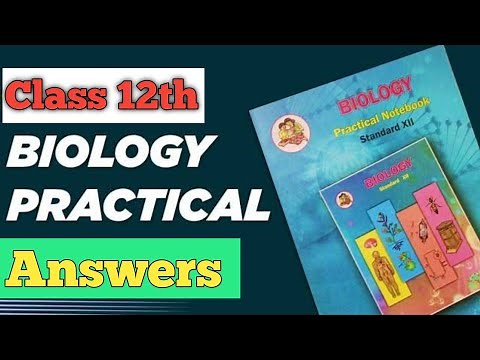 12th Biology Practical Book Answers || Biology Practical Class 12th HSC