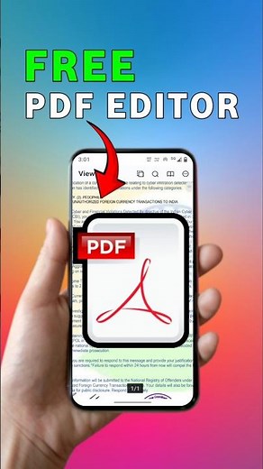 Free Pdf Editor | How to edit pdf file #shorts