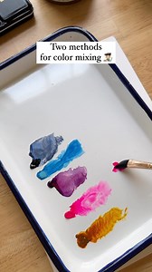 Did you know you can mix your colors directly on your painting? 👀 It’s a super cool technique for watercolor — creates really varied and deep washes and mixes! I use “mixing on page” as a technique for several projects in my course with @letsgomakeart, Creative Watercolor Landscapes! Should be a fun time for everyone! 🧑🏼‍🎨 Link in bio to check it out 👍🏻 #watercolorforbeginners #watercolortutorial #watercolorlessons #watercolorlandscapes | This Writing Desk