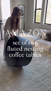 349K views · 481 reactions | Amazon black fluted nesting tables! Comes in white 懶too! How to shop: * Leave any comment and I’ll send you over a LINK * Make sure you’re following me @danielle.donohue to receive the link in DMs! * OR Click link in my bio! #amazonhome #amazonfinds #amazongadgets #amazonfavorites #homehacks Nesting Table Set of 2 Round and Half Moon Shapes Black Handcraft Coffee Table Set for Living Room Office | Danielle Donohue | Facebook
