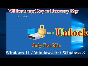 How To Unlock Bitlocker Without Key || BitLocker Recovery Problem Ko Kaise Solve Kare