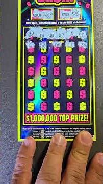 $1,000,000 CA$H #texaslottery #scratchers #scratchofftickets #fun #lottery #entertainment