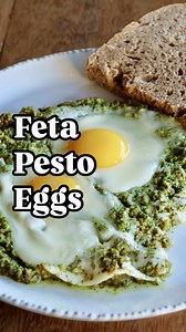 Feta Pesto Eggs: 🍳🌿 A Protein-Packed Mediterranean Breakfast or Brunch! Want the recipe❓Let me know in the comments and I’ll send you the recipe. Give your next breakfast or brunch a twist with a Greek-inspired pesto that uses creamy feta, almonds and basil. Perfectly cooked sunny-side up eggs finish, all oozy and comfy, finish the dish! Who’s ready to dip some bread into this jammy, tangy protein-rich easy dish? 👩‍💻 Find more Greek recipes on my website 📺 Subscribe to my YouTube channel 🆓
