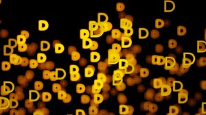 Download Abstract alphabet animation with orange color for free