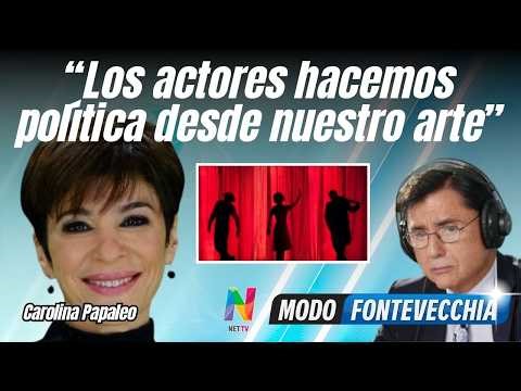 Carolina Papaleo habló de su visión del arte y la política en la actualidad