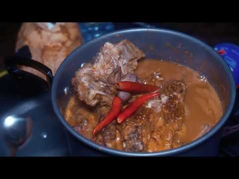 Rabbit Stir Mukbang Camping Rain Forest - Blackman Finding solitude