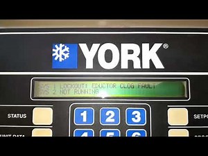 York chiller eductor sensor probalm #digital chiller eductor clog fault #l chiller me eductor edu..