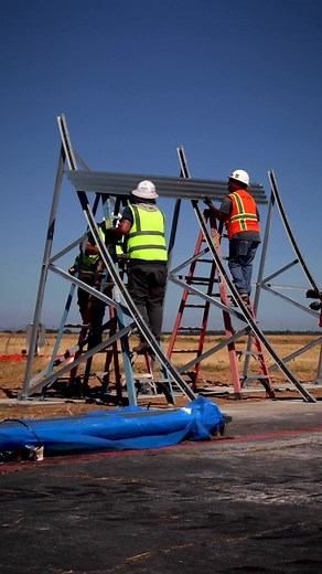 5.2K views · 81 reactions | Improving Beale one bolt at a time!  Enjoy this time lapse of Beale’s newest jet blast deflector being constructed. Under the California sun, these contractors make it look easy! These blast deflectors propel aircraft exhaust into the air to prevent damage to any structures, people, or equipment. #simplifyunifywin #airpower #reccetown | Beale Air Force Base | Facebook