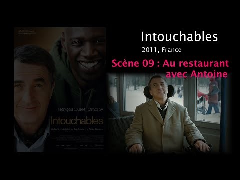 Intouchables. Scène 09. Au restaurant avec Antoine. French English subtitles.